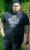 D555 MALCOM Snake And Roses Printed Crew Neck T-Shirt Black - Μακό μπλουζάκια - Aνδρικά μπλουζεσ μεγάλα μεγέθη