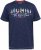 D555 Cropwell T-shirt με στάμπα ψαρέματος σκούρο μπλε - Μακό μπλουζάκια - Aνδρικά μπλουζεσ μεγάλα μεγέθη