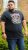 D555 JAGGER Legends Motor Bike Printed Crew Neck T-Shirt Navy - Μακό μπλουζάκια - Aνδρικά μπλουζεσ μεγάλα μεγέθη