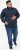 D555 SWANN Quarter Neck Sweatshirt With Quilted Top Panel Navy - φούτερ/Φούτερ με κουκούλα - φούτερ/Φούτερ με κουκούλα ανδρικά μεγάλα μεγέθη 