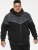 D555 HENNESSEY Zip Through Hoody With Sherpa Lining Black - φούτερ/Φούτερ με κουκούλα - φούτερ/Φούτερ με κουκούλα ανδρικά μεγάλα μεγέθη 