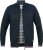 D555 ABERDARE Knitted Zip Through Sweater With Bonded Check Lining Navy Marl - φούτερ/Φούτερ με κουκούλα - φούτερ/Φούτερ με κουκούλα ανδρικά μεγάλα μεγέθη 