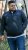 D555 ABERDARE Knitted Zip Through Sweater With Bonded Check Lining Navy Marl - φούτερ/Φούτερ με κουκούλα - φούτερ/Φούτερ με κουκούλα ανδρικά μεγάλα μεγέθη 
