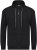 Adamo Athen Hoodie with Zipper Black - φούτερ/Φούτερ με κουκούλα - φούτερ/Φούτερ με κουκούλα ανδρικά μεγάλα μεγέθη 