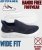 D555 Blyth 2 Kingsize Hands Free Shoes With Knitted Top Navy - Ανδρικά Παπούτσια 40-52 - Ανδρικά Παπούτσια & Sneakers 40-52