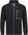 Adamo Manuel Sweatshirt with Zipper Black - φούτερ/Φούτερ με κουκούλα - φούτερ/Φούτερ με κουκούλα ανδρικά μεγάλα μεγέθη 