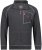 Adamo Manuel Sweatshirt with Zipper Charcoal - φούτερ/Φούτερ με κουκούλα - φούτερ/Φούτερ με κουκούλα ανδρικά μεγάλα μεγέθη 