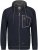 Adamo Michael Hoodie with Zipper Navy - φούτερ/Φούτερ με κουκούλα - φούτερ/Φούτερ με κουκούλα ανδρικά μεγάλα μεγέθη 
