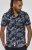 D555 Truro Hawaiian AOP Short Sleeve Button Down Collar Shirt Navy - Πουκάμισα - Aνδρικά πουκαμισα μεγαλα μεγάλα μεγέθη