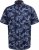 D555 Truro Hawaiian AOP Short Sleeve Button Down Collar Shirt Navy - Πουκάμισα - Aνδρικά πουκαμισα μεγαλα μεγάλα μεγέθη