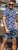 D555 Truro Hawaiian AOP Short Sleeve Button Down Collar Shirt Navy - Πουκάμισα - Aνδρικά πουκαμισα μεγαλα μεγάλα μεγέθη