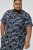D555 Truro Hawaiian AOP Short Sleeve Button Down Collar Shirt Navy - Πουκάμισα - Aνδρικά πουκαμισα μεγαλα μεγάλα μεγέθη