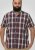 D555 Shields Button Down Collar Short Sleeve Shirt With Pocket Red Check - Πουκάμισα - Aνδρικά πουκαμισα μεγαλα μεγάλα μεγέθη