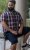 D555 Shields Button Down Collar Short Sleeve Shirt With Pocket Red Check - Πουκάμισα - Aνδρικά πουκαμισα μεγαλα μεγάλα μεγέθη