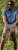 D555 Hartlepool Short Sleeve Vintage Car AOP Stretch Shirt Blue - Πουκάμισα - Aνδρικά πουκαμισα μεγαλα μεγάλα μεγέθη
