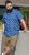 D555 Hartlepool Short Sleeve Vintage Car AOP Stretch Shirt Blue - Πουκάμισα - Aνδρικά πουκαμισα μεγαλα μεγάλα μεγέθη