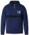 D555 Sergio Half Zip Hoodie Navy - φούτερ/Φούτερ με κουκούλα - φούτερ/Φούτερ με κουκούλα ανδρικά μεγάλα μεγέθη 