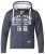D555 Vadal Full Zip Hoodie Charcoal - φούτερ/Φούτερ με κουκούλα - φούτερ/Φούτερ με κουκούλα ανδρικά μεγάλα μεγέθη 