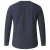 D555 Plato Long Sleeve T-shirt Charcoal - Μακό μπλουζάκια - Aνδρικά μπλουζεσ μεγάλα μεγέθη