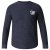 D555 Plato Long Sleeve T-shirt Charcoal - Μακό μπλουζάκια - Aνδρικά μπλουζεσ μεγάλα μεγέθη