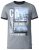 D555 Howie Fine Stripe T-shirt Grey - Μακό μπλουζάκια - Aνδρικά μπλουζεσ μεγάλα μεγέθη