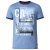 D555 Howie Fine Stripe T-shirt Blue - Μακό μπλουζάκια - Aνδρικά μπλουζεσ μεγάλα μεγέθη