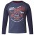 D555 Neill Long Sleeve T-shirt Navy - Μακό μπλουζάκια - Aνδρικά μπλουζεσ μεγάλα μεγέθη