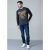 D555 Neill Long Sleeve T-shirt Black - Μακό μπλουζάκια - Aνδρικά μπλουζεσ μεγάλα μεγέθη