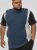 D555 Neath Cut And Sew Crew Neck T-Shirt Denim - Μακό μπλουζάκια - Aνδρικά μπλουζεσ μεγάλα μεγέθη
