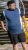 D555 Neath Cut And Sew Crew Neck T-Shirt Denim - Μακό μπλουζάκια - Aνδρικά μπλουζεσ μεγάλα μεγέθη