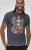 D555 Stockport Multi Coloured Guitar Printed T-Shirt Denim - Μακό μπλουζάκια - Aνδρικά μπλουζεσ μεγάλα μεγέθη