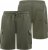 D555 Wigan 1 Elasticated Waist Fleece Cargo Shorts Khaki - Αθλητικές φόρμες/σορτσάκια - Αθλητικές Φόρμες ανδρικεσ μεγάλα μεγέθη