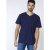D555 Signature V-neck T-shirt Navy - Μακό μπλουζάκια - Aνδρικά μπλουζεσ μεγάλα μεγέθη