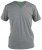D555 Signature V-neck T-shirt Grey - Μακό μπλουζάκια - Aνδρικά μπλουζεσ μεγάλα μεγέθη