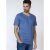 D555 Signature V-neck T-shirt Teal - Μακό μπλουζάκια - Aνδρικά μπλουζεσ μεγάλα μεγέθη