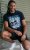 D555 Knowle Detroit Motor Bike Printed Crew Neck T-Shirt Navy - Μακό μπλουζάκια - Aνδρικά μπλουζεσ μεγάλα μεγέθη