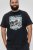 D555 Knowle Detroit Motor Bike Printed Crew Neck T-Shirt Navy - Μακό μπλουζάκια - Aνδρικά μπλουζεσ μεγάλα μεγέθη