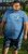 D555 Cardiff Surfer And Waves Printed Crew Neck T-shirt Denim Marl - Μακό μπλουζάκια - Aνδρικά μπλουζεσ μεγάλα μεγέθη