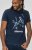 D555 Cameron Official Terminator Printed Crew Neck T-Shirt Dark Navy - Μακό μπλουζάκια - Aνδρικά μπλουζεσ μεγάλα μεγέθη