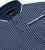 D555 Coventry AOP Polo Shirt Jacquard Collar & Ribbed Cuffs Navy - Πόλο μπλουζάκια - Aνδρικά μπλουζακια πολο μεγάλα μεγέθη