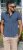 D555 Coventry AOP Polo Shirt Jacquard Collar & Ribbed Cuffs Navy - Πόλο μπλουζάκια - Aνδρικά μπλουζακια πολο μεγάλα μεγέθη
