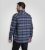 D555 Shrewsbury Long Sleeve with Chest Pocket Blue/Navy Check - Πουκάμισα - Aνδρικά πουκαμισα μεγαλα μεγάλα μεγέθη