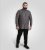 D555 Wakefield Long Sleeve AOP Guitar Printed Shirt Grey - Πουκάμισα - Aνδρικά πουκαμισα μεγαλα μεγάλα μεγέθη