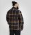 D555 Aldershot Long Sleeve Heavy Shacket Overshirt Tan/Navy Check - Πουκάμισα - Aνδρικά πουκαμισα μεγαλα μεγάλα μεγέθη