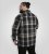 D555 Falkirk Long Sleeve Heavy Shacket Overshirt Black/Grey TALL SIZES - Πουκάμισα - Aνδρικά πουκαμισα μεγαλα μεγάλα μεγέθη