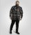 D555 Falkirk Long Sleeve Heavy Shacket Overshirt Black/Grey TALL SIZES - Πουκάμισα - Aνδρικά πουκαμισα μεγαλα μεγάλα μεγέθη