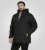 D555 Wolverhampton Quilted Padded Jacket with Hood Black - Μπουφάν - Aνδρικά μπουφαν μεγάλα μεγέθη