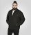 D555 Epsom Harrington Jacket with Zip Through Collared Melton Black - Μπουφάν - Aνδρικά μπουφαν μεγάλα μεγέθη