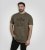 D555 Stockton Gorilla Playing Drums Crew Neck T-Shirt Khaki - Μακό μπλουζάκια - Aνδρικά μπλουζεσ μεγάλα μεγέθη