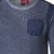 D555 Bryson Crewneck Sweater with Pocket Navy - φούτερ/Φούτερ με κουκούλα - φούτερ/Φούτερ με κουκούλα ανδρικά μεγάλα μεγέθη 